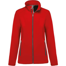 KARIBAN Női két rétegű softshell dzseki, Kariban KA425, Red-L női dzseki, kabát