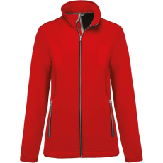 KARIBAN Női két rétegű softshell dzseki, Kariban KA425, Red-M