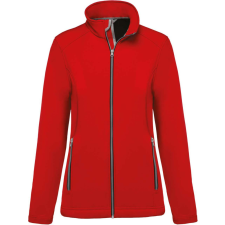 KARIBAN Női két rétegű softshell dzseki, Kariban KA425, Red-XL női dzseki, kabát