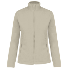 KARIBAN Női MAUREEN cipzáras polár pulóver, Kariban KA907, Beige-3XL