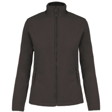 KARIBAN Női MAUREEN cipzáras polár pulóver, Kariban KA907, Dark Grey-4XL