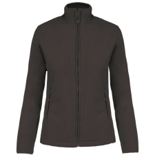 KARIBAN Női MAUREEN cipzáras polár pulóver, Kariban KA907, Dark Grey-XL női pulóver, kardigán