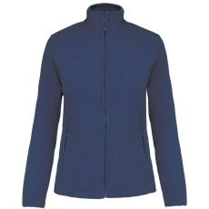 KARIBAN Női MAUREEN cipzáras polár pulóver, Kariban KA907, Deep Blue-XL
