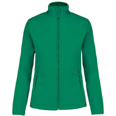 KARIBAN Női MAUREEN cipzáras polár pulóver, Kariban KA907, Kelly Green-3XL