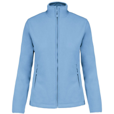 KARIBAN Női MAUREEN cipzáras polár pulóver, Kariban KA907, Sky Blue-XL