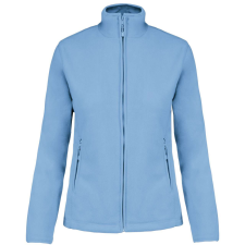 KARIBAN Női MAUREEN cipzáras polár pulóver, Kariban KA907, Sky Blue-XS női pulóver, kardigán