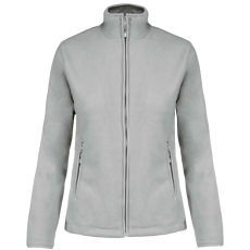 KARIBAN Női MAUREEN cipzáras polár pulóver, Kariban KA907, Snow Grey-2XL