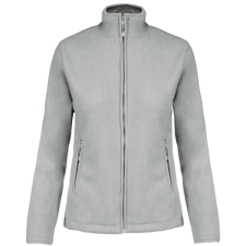 KARIBAN Női MAUREEN cipzáras polár pulóver, Kariban KA907, Snow Grey-XL női pulóver, kardigán