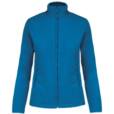 KARIBAN Női MAUREEN cipzáras polár pulóver, Kariban KA907, Tropical Blue-L női pulóver, kardigán