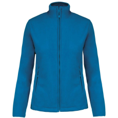 KARIBAN Női MAUREEN cipzáras polár pulóver, Kariban KA907, Tropical Blue-XL