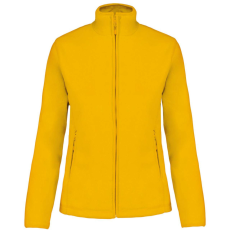 KARIBAN Női MAUREEN cipzáras polár pulóver, Kariban KA907, Yellow-L
