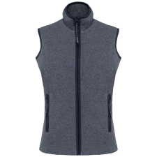 KARIBAN Női MELODIE polár mellény, Kariban KA906, French Navy Heather-XS női mellény