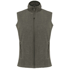 KARIBAN Női MELODIE polár mellény, Kariban KA906, Green Marble Heather-2XL