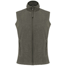 KARIBAN Női MELODIE polár mellény, Kariban KA906, Green Marble Heather-XS női mellény