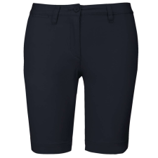 KARIBAN Női mosott hatású bermuda, Kariban KA751, Dark Navy-40 női rövidnadrág