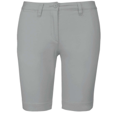 KARIBAN Női mosott hatású bermuda, Kariban KA751, Fine Grey-44