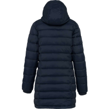 KARIBAN Női Női kapucnis steppelt kabát, Kariban KA6129, Navy-XS női dzseki, kabát