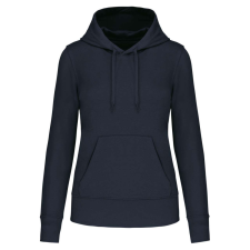 KARIBAN Női organikus kapucnis pulóver KA4028, Navy-2XL női pulóver, kardigán