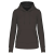 KARIBAN Női organikus kapucnis pulóver, Kariban KA4028, Dark Grey-XS