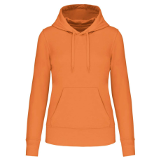 KARIBAN Női organikus kapucnis pulóver, Kariban KA4028, Light Orange-XL
