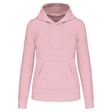 KARIBAN Női organikus kapucnis pulóver, Kariban KA4028, Pale Pink-S női pulóver, kardigán