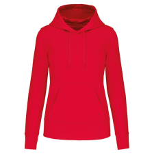 KARIBAN Női organikus kapucnis pulóver, Kariban KA4028, Red-2XL női pulóver, kardigán