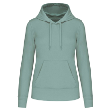 KARIBAN Női organikus kapucnis pulóver, Kariban KA4028, Sage-2XL