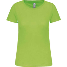 KARIBAN Női organikus kereknyakú rövid ujjú póló, Kariban KA3026IC, Lime-3XL