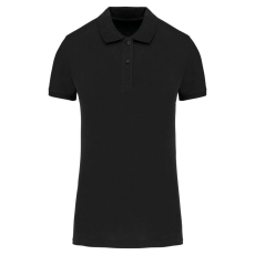 KARIBAN Női organikus piké pamut póló, Kariban KA2026, Black-XS