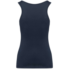 KARIBAN Női organikus ujjatlan póló KA3024IC, Navy-XL