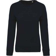 KARIBAN Női raglános organikus környakas pulóver, Kariban KA481, Navy-XS női pulóver, kardigán