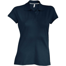 KARIBAN Női rövid ujjú galléros piké póló, Kariban KA242, Dark Grey-2XL női póló