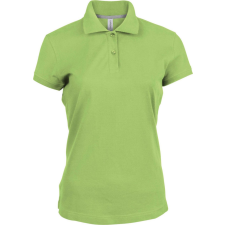 KARIBAN Női rövid ujjú galléros piké póló, Kariban KA242, Lime-2XL női póló