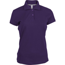 KARIBAN Női rövid ujjú galléros piké póló, Kariban KA242, Purple-L női póló