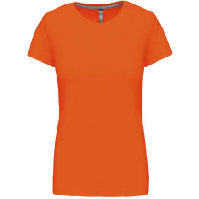 KARIBAN Női rövid ujjú környakas pamut póló, Kariban KA380, Orange-XL női póló