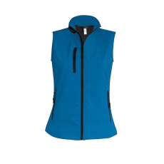 KARIBAN Női softshell mellény, Kariban KA404, Aqua Blue-3XL