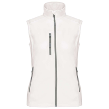 KARIBAN Női softshell mellény, Kariban KA404, White-XL női mellény