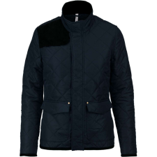 KARIBAN Női steppelt kabát KA6127, Navy/Black-2XL női dzseki, kabát