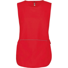 KARIBAN Női tunika nagy zsebbel KA822, Red-L/XL munkaruha