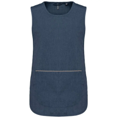 KARIBAN Női tunika nagy zsebbel, Kariban KA822, Blue Jean-S/M