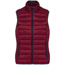 KARIBAN Női ultrakönnyű mellény, Kariban KA6114, Wine-XS női mellény