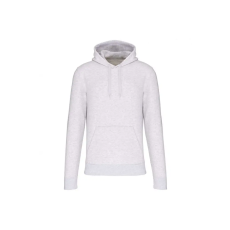 KARIBAN organikus féfi kapucnis pulóver KA4027, Ash Heather-3XL