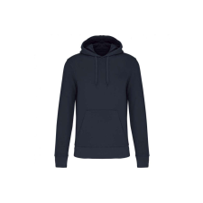 KARIBAN organikus féfi kapucnis pulóver KA4027, Deep Blue-2XL férfi pulóver, kardigán