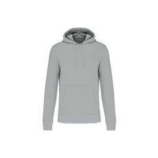 KARIBAN organikus féfi kapucnis pulóver KA4027, Snow Grey-2XL