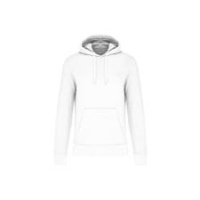 KARIBAN organikus féfi kapucnis pulóver KA4027, White-3XL férfi pulóver, kardigán