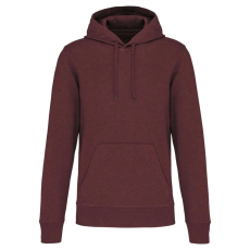 KARIBAN organikus féfi kapucnis pulóver KA4027, Wine Heather-3XL