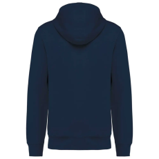 KARIBAN organikus kapucnis vastag pulóver KA4009, Navy-XL