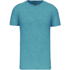 KARIBAN organikus rövid ujjú férfi póló KA3025IC, Cloudy Blue Heather-2XL férfi póló