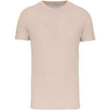 KARIBAN organikus rövid ujjú férfi póló KA3025IC, Light Sand-XL férfi póló