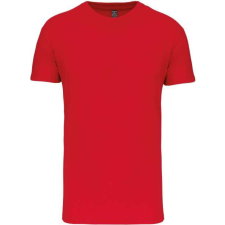KARIBAN organikus rövid ujjú férfi póló KA3025IC, Red-M férfi póló